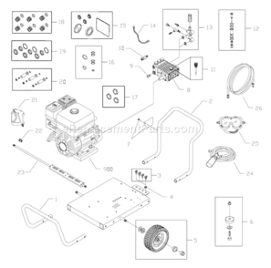 Part Location Diagram of 203706GS Briggs and Stratton Soap Injector